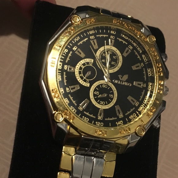 Men’s gold and silver watch FREE SHIPPING! - Picture 2 of 3